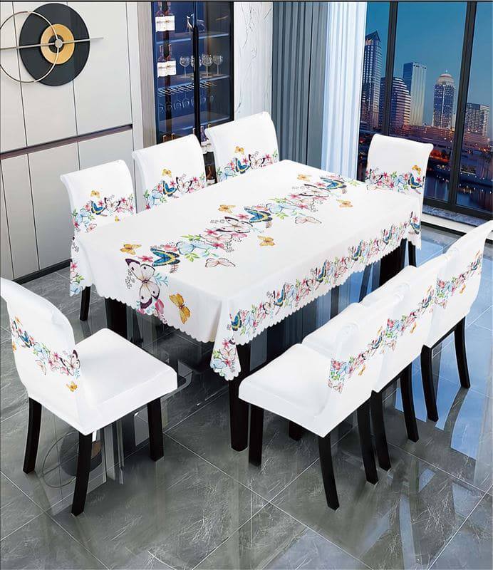 FORROS DE SILLAS x 6 + MANTEL FSE030