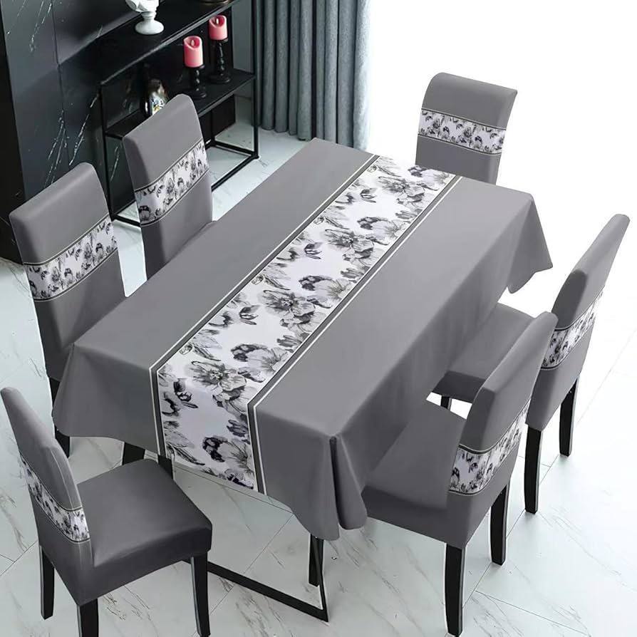 FORROS DE SILLAS x 6 + MANTEL FSE004