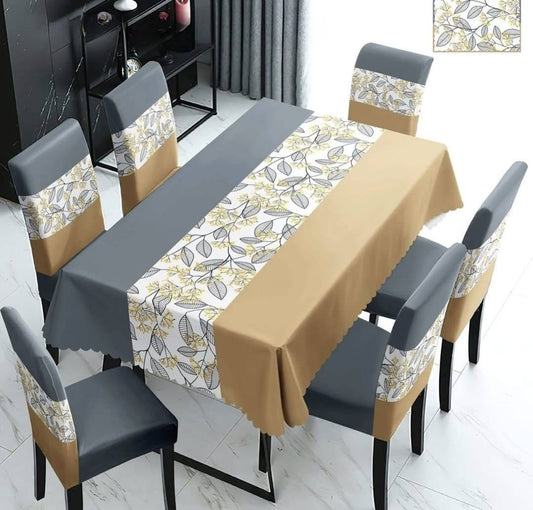 FORROS DE SILLAS x 6 + MANTEL   FSE029