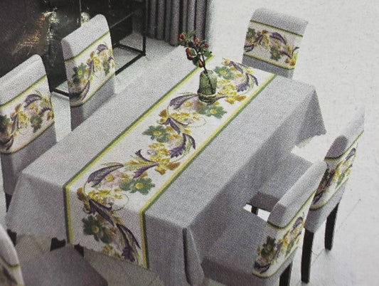 FORROS DE SILLAS x 6 + MANTEL   FSE031
