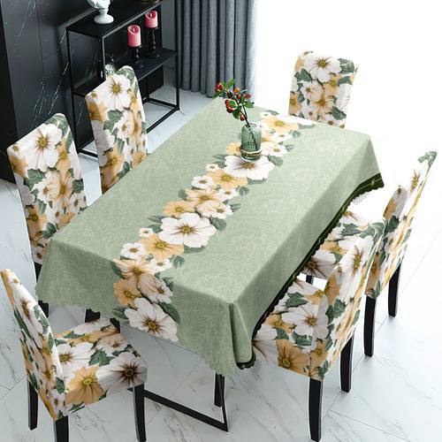 FORROS DE SILLAS x 6 + MANTEL   FSE027