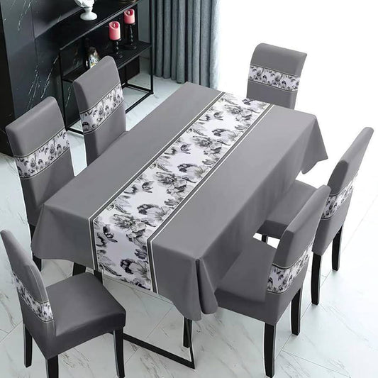 FORROS DE SILLAS x 6 + MANTEL   FSE004